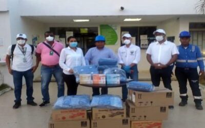 Más de 2.200 artículos quirúrgicos donados por GECELCA al Hospital de Dibulla para atender la emergencia sanitaria del covid-19