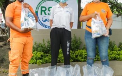 Gecelca entregó cuatro mil kits de bioseguridad a los habitantes del corregimiento de Mingueo